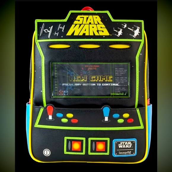 Loungefly Star Wars Vintage Video Game Lenticular Backpack/Wallet NYCC ‘23 LE - Picture 2 of 15